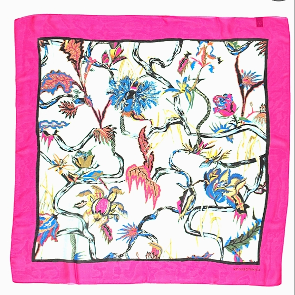 BALENCLAGA Rosabotanica Silk Vibrant Colours NWT - Picture 14 of 14